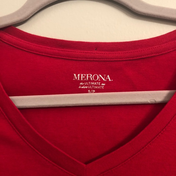 Merona Red V-Neck - Picture 4 of 4